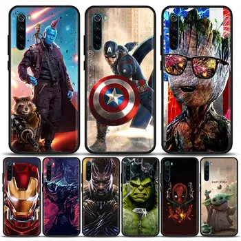 Marvel Süper kahramanlar Avengers Silikon telefon kılıfı Xiaomi Redmi İçin 9 9C NFC 9T 10 10C 7 8 K40 K50 Pro Artı Yumuşak Kabuk Kapak Kılıfları