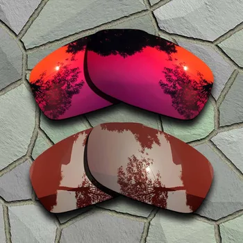 Menekşe Kırmızı ve Bronz Kahverengi Güneş Gözlüğü Polarize Yedek Lensler Oakley Fives Kare