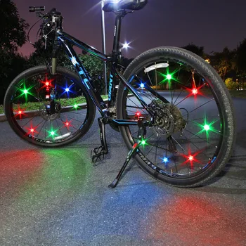 Mini LED ışıkları uygulanabilir bisiklet ışıkları konuştu renkli sıcak tekerlek Led dağ bisikleti tel lamba tekerlek dekoratif ışık