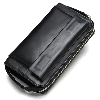 moda erkek debriyaj deri erkek cüzdan deri hakiki uzun erkek cüzdanları çok fonksiyonlu cüzdan erkekler için çanta kullanışlı çanta 9032