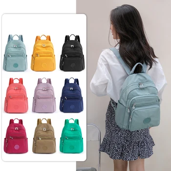 Moda Yumuşak Oxford Sırt Çantaları Kadın Su Geçirmez Düz Renk seyahat sırt çantası Çanta Kadınlar için Sırt çantası Kız için 9 Renkler Anti-hırsızlık
