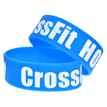 OBH 25 ADET Crossfit Holic Silikon Kauçuk Bileklik Spor için Bir İnç Genişliğinde