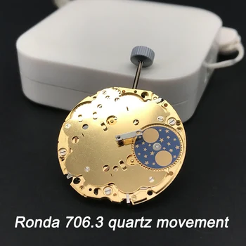 Orijinal Japonya Pil Ronda 706.3 quartz saat Hareketi Altın Mekanizması bir Mücevher Yedek Parça Tamir Aracı
