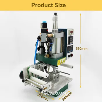 Pnömatik sıcak damgalama makinesi sürgülü masa deri bronzlaştırıcı pres makinesi LOGO kartvizit ahşap markalama makinesi