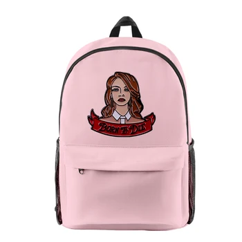 Popüler Moda Lana Del Rey Dizüstü Sırt Çantaları öğrenci Okul Çantaları Baskı Oxford Su Geçirmez Erkek / Kız Laptop Sırt Çantaları