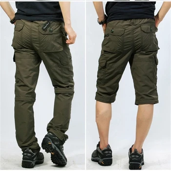 Rahat Pantolon Gevşek Hızlı Kuru Haki Kargo Pantolon Erkek İlkbahar Yaz Yeşil Ordu Taktik Askeri Pantolon Erkek Pantolon Su Geçirmez 