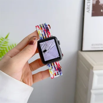 Reçine Watchband Apple Watch Serisi İçin 8 7 SE 6 5 4 3 Bant 49mm 41mm 45mm 40mm 44mm Bilezik iWatch İçin 38mm 42mm Gökkuşağı Kayış
