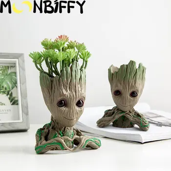Saksı Groot Çok Fonksiyonlu Depolama El Sanatları Bahçe Saksı Sevimli Şekli Çocuk Oyuncak Kalem Kutusu Saksı çiçeği