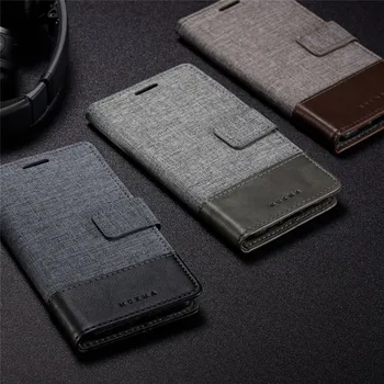 Samsung Galaxy A52 4G 5G / A12 5G Denim Tuval PU Deri Flip Case Manyetik Kapak Standı Cüzdan Kabuk Kart Yuvası
