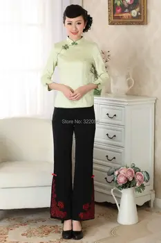 Shanghai Hikaye Kadın Yeni Satılık cheongsam üst geleneksel Çin cheongsam Üst Çekici çin bluz üst 2 renk