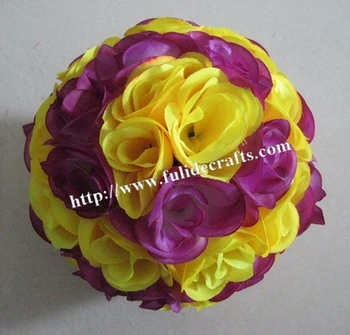 SPR 20 cm düğün öpüşme çiçek topu mix renk plastik düğün zemin dekorasyon parti ev dekoratif çiçekler Ücretsiz kargo