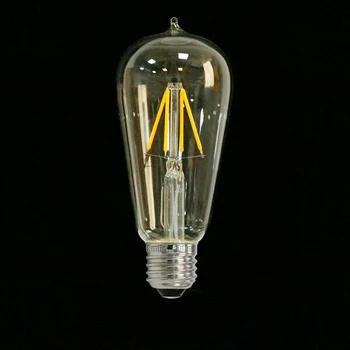 ST58 LED Edison Ampul E27 220 V Vintage Led Filament Sıcak Beyaz Ampul
