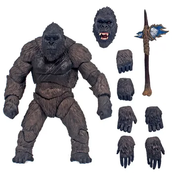 Stokta 15Cm Godzilla Vs Kong King Kong Film Canavar Modeli Değiştirilebilir El ve ayak oyuncakları Erkek Kişiselleştirilmiş Hediyeler 2022 Yeni