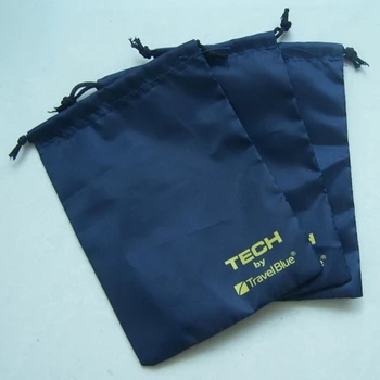 Takı hediye paketleme için yüksek kaliteli ipli çanta polyester kese özel toptan polyester alet çantası