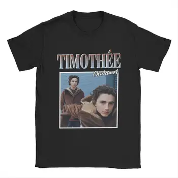 Timothee Chalamet T Shirt erkek %100 % Pamuk Eğlence T-Shirt O Boyun Tee Gömlek Kısa Kollu Elbise Yaz
