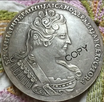 toptan 1733 rus paraları 1 Ruble kopya 100% bakır üretim eski paralar