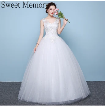 U139 Tatlı Bellek Gelin Gelinlik 2022 Prenses Kat Uzunluk Düğün Parti Elbise Kadın Resmi Balo Kız Lace Up Elbise