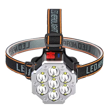 USB Şarj Edilebilir Güçlü kafa lambası ışığı El Feneri Balıkçılık Bisiklet Kamp Açık Hafif Baş Aşınma Led maden lambası