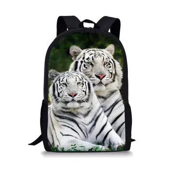 Vahşi Hayvanlar Baskı sırt çantası Çocuk omuz çantası Moda okul çantası Genç Kız Çocuklar için Seyahat Plecaki Szkolne