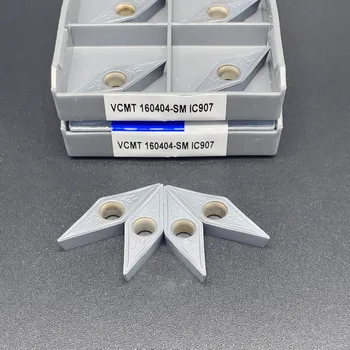 VCMT160404 / 08 SM IC907 / IC908 CNC torna Aracı Kesme Aletleri Karbür Bıçakları dönüm Ekler İç Dönüm Araçları