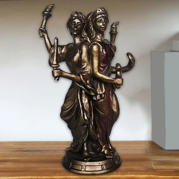 Vintage Yunan Üç Tanrıça Reçine Heykeli Üçlü Formu Hekate Tanrıça Heykeli Heykel Zanaat Ev Masaüstü Dekor Süsleme