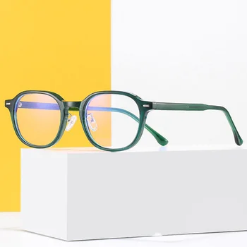 Vintage Şeffaf Şeffaf Gözlük Erkekler Kadınlar 2020 Retro Kare Gözlük Çerçevesi Optik Miyopi Gözlük Çerçeveleri Gözlük Oculos Pembe