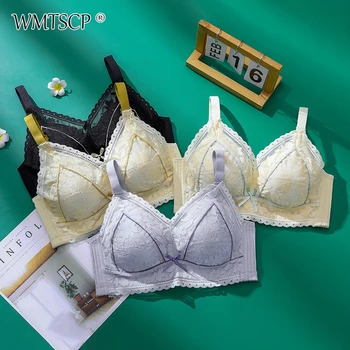 WMTSCP Yeni Japon ve Kore seksi ışık sutyen, hiçbir çelik halka iç çamaşırı, ayarlanabilir, kadın iç çamaşırı ile dantel iç çamaşırı