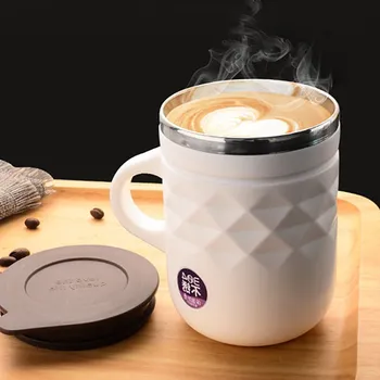 Yaratıcı 400 ml Paslanmaz çelik kupa Anti-Sıcak Kahve Çay Süt Bardak Kolu Drinkware Güzel Hediyeler MJ