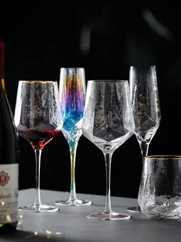 Yaratıcı renkli Cam bardak Viski şampanya kadehi bardak Parti bira bardağı şarap bardağı düğün ev Drinkware