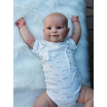 Yeniden doğmuş Bebek Bebek 50/60CM Popüler Maddie Şişman Sevimli Yüz Gerçek Yumuşak Dokunuşlu El çizim Saç El Boyama Sevimli Bebek Hediye