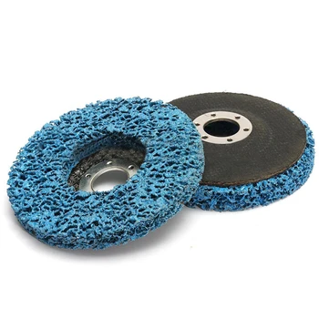 YENİ 2 adet 100*16mm Mavi parlatma tekerleği Boya Pas Temizleme Clean Açılı Taşlama Diskleri Aşındırıcı Aletler İçin