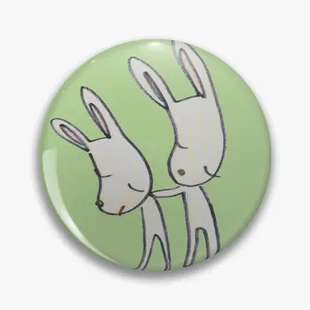 Yoomo Nara Tavşan Tavşanlar Yumuşak Düğme Pin Rozeti Dekor Yaka Metal Moda Hediye Yaka Pin Takı Yaratıcı Komik Sevgilisi Broş