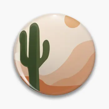 Çöl İklim Kaktüs Güneş Ve Kum 【Customizable】 Soft Düğme Pin Sevimli Moda Kadın Broş Metal Yaka Yaka Pin Hediye Dekor