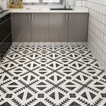 Üçgen Geometrik Desen zemin stickerı Kaymaz Banyo Mutfak Oturma Odası Dekor Modern Su Geçirmez Kendinden Yapışkanlı Duvar Kağıtları